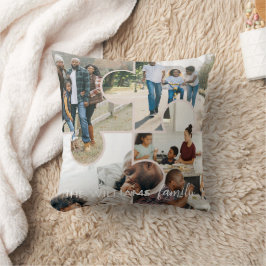 Puzzel op maat 4 foto collage en familienaam kussen