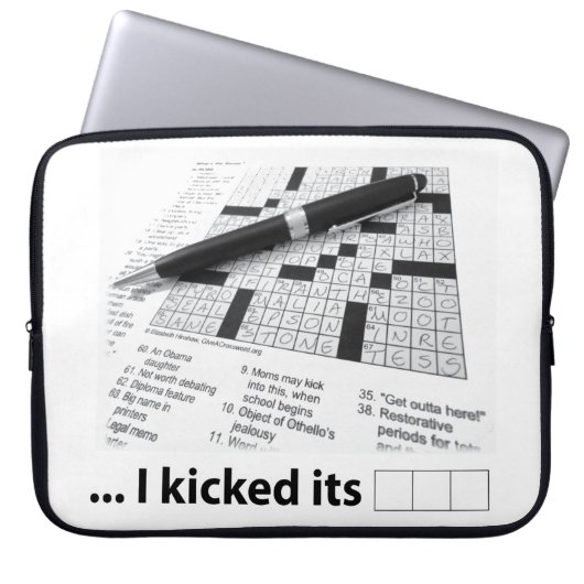 Puzzel opgelost! Laptop Hoesje Sleeve (Voorkant)