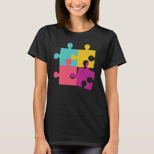 Puzzel Oplossen Puzzels Hobby Kruiswoordraadsel    T-shirt (Voorkant)
