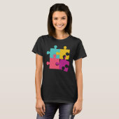 Puzzel Oplossen Puzzels Hobby Kruiswoordraadsel    T-shirt (Voorkant volledig)