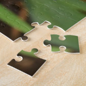 puzzel - Paarse eGedekte witte orchidee (Zijkant)