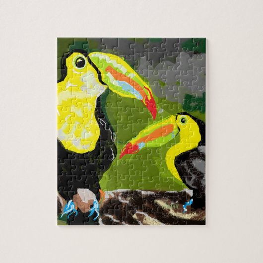 Puzzel: Paradijsvogels Legpuzzel (Verticaal)