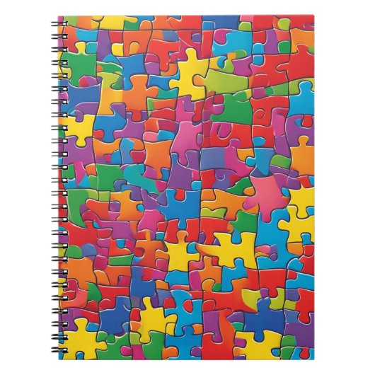 Puzzel Pattern Notitieboek - Voor Creatieve Minds (Voorkant)