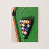 Puzzel: Pool Balls on Green Felt Legpuzzel (Verticaal)