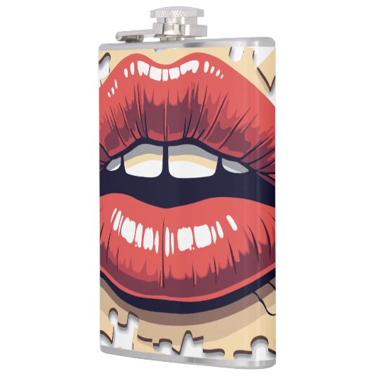 Puzzel Pop lippen Heupfles (Links)