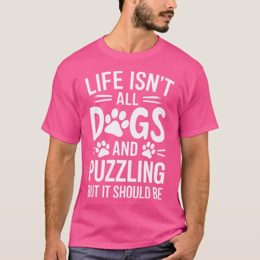 Puzzel Puzzels Honden Grappige Jigsaw Puzzel T-shirt (Voorkant)