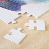Puzzel-Regenboog Glitter Vlinder & Bloem Legpuzzel (Zijkant)