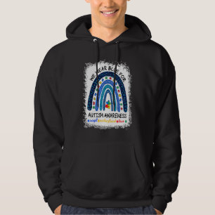 Puzzel Regenboog In April dragen we Blauwe Autisme Hoodie