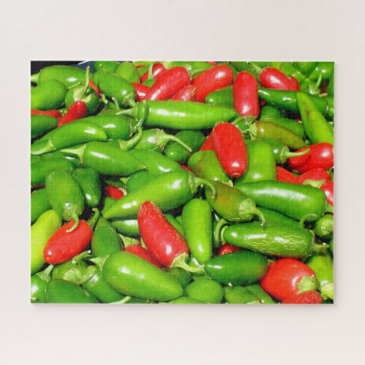 Puzzel - Rode en Groene Paprika's (Horizontaal)