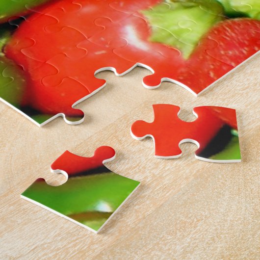 Puzzel - Rode en Groene Peppers Legpuzzel (Zijkant)