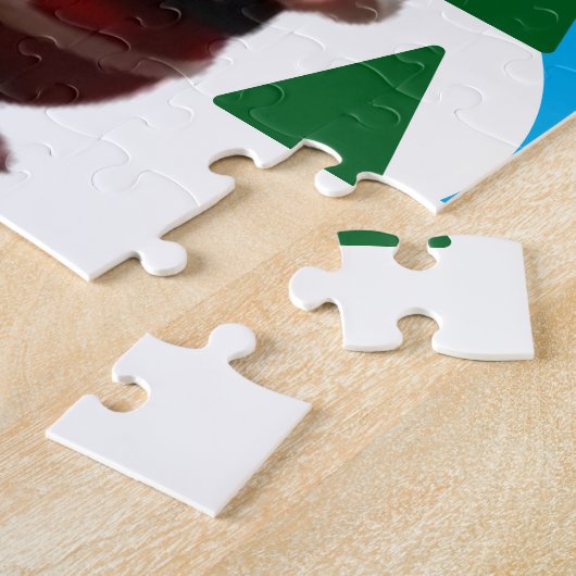 Puzzel - Santa Mouse in de winter Scene Legpuzzel (Zijkant)