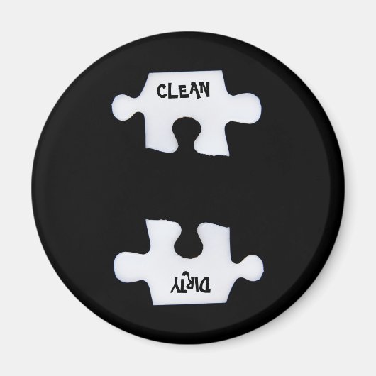 Puzzel schoon en vuil magneet (Voorkant)