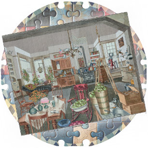 PUZZEL - Semi-landelijke keuken & eetkamer Legpuzzel