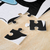 Puzzel Snijdt Gelukkige verjaardagskaart (Zijkant)