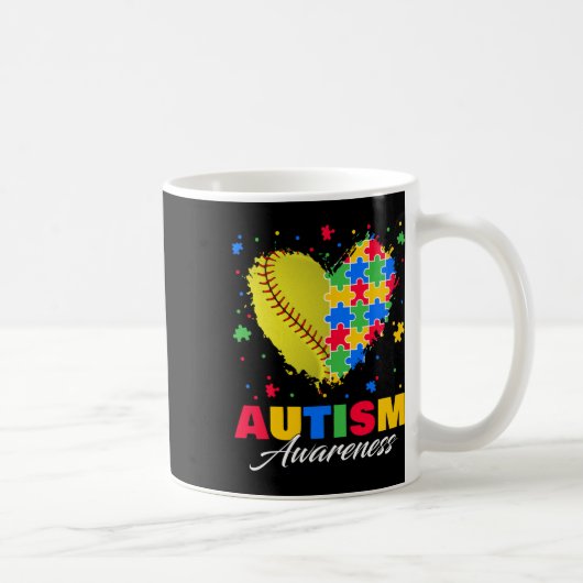 Puzzel Softbyll Hart Autisme Bewustzijn Autistisch Koffiemok (Rechts)