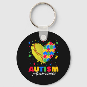 Puzzel Softbyll Hart Autisme Bewustzijn Autistisch Sleutelhanger