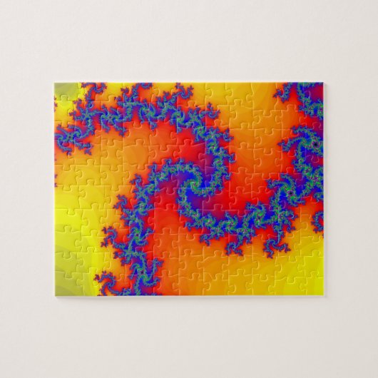 Puzzel: Spiral Fractal Design Legpuzzel (Horizontaal)