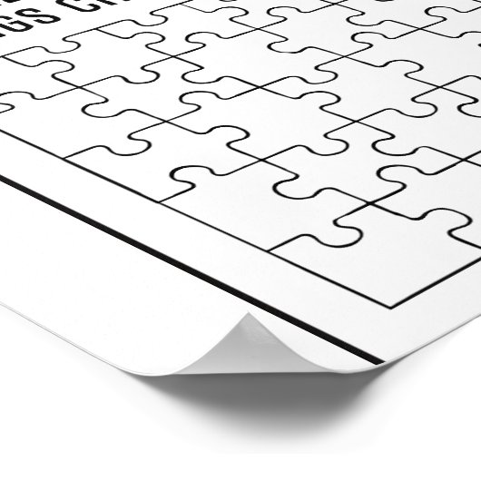 Puzzel Stuk Besparingen Challenge Tracker Poster (Hoek)