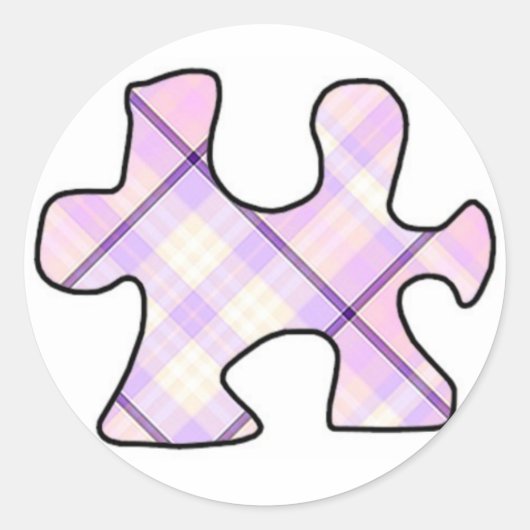 Puzzel stuk Sticker (Voorkant)