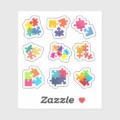 Puzzel stuk Stickers (Vel)