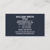 Puzzel stukje hersenen kunst visitekaartje (Achterkant)