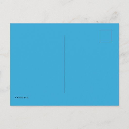 Puzzel stukjes School Briefkaart (Achterkant)