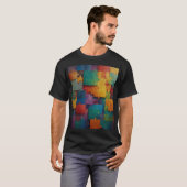 Puzzel stukjes wetenschap t-shirt (Voorkant volledig)
