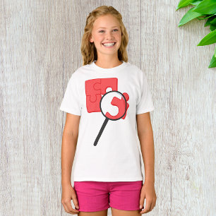 Puzzel Stukken Meisjes T-shirt