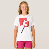 Puzzel Stukken Meisjes T-shirt (Voorkant volledig)