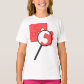 Puzzel Stukken Meisjes T-shirt (Voorkant)