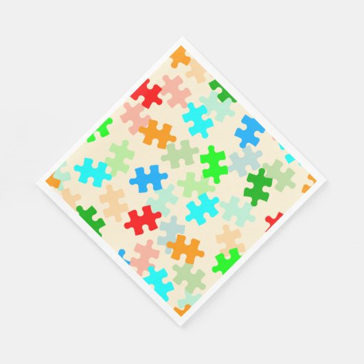 Puzzel Stukken Papieren servetten (Hoek)