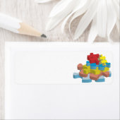 Puzzel stukken retour adres labels (Insitu)