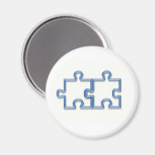 Puzzel stukken ronde magneet (Voorkant / Achterkant)