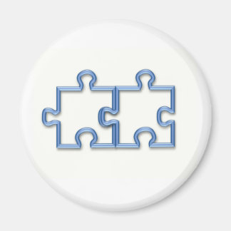 Puzzel stukken ronde magneet