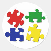 Puzzel stukken Sticker (Voorkant)