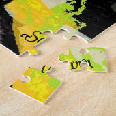 Puzzel: Tanagers Vogel van Oregon Legpuzzel (Zijkant)