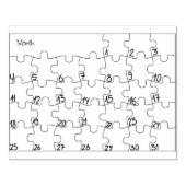 Puzzel Tracker voor Bujo Wood Art Stamp Rubberstempel (Afrduk)