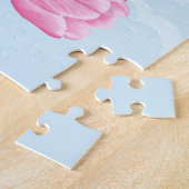 puzzel van bunnies onder regenboog met sterren legpuzzel (Zijkant)