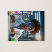 Puzzel van de Briljante Jonge Wetenschapper (Horizontaal)