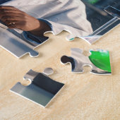 Puzzel van de Briljante Jonge Wetenschapper (Zijkant)