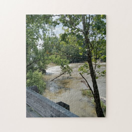 Puzzel van de brug over de rivier de Cuyahoga (Verticaal)