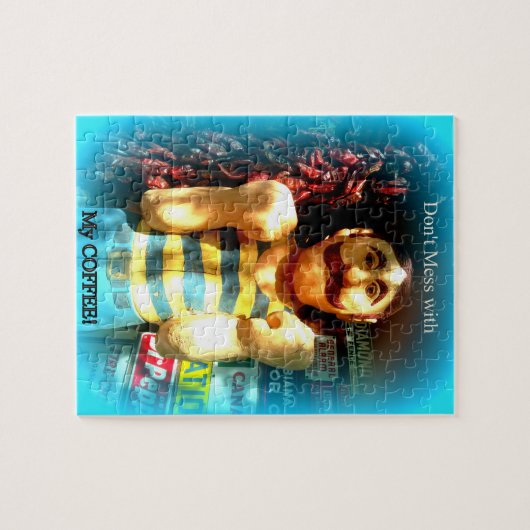 puzzel van de koffieminnaar legpuzzel (Horizontaal)