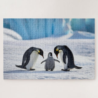 Puzzel van de pinguïnfamilie