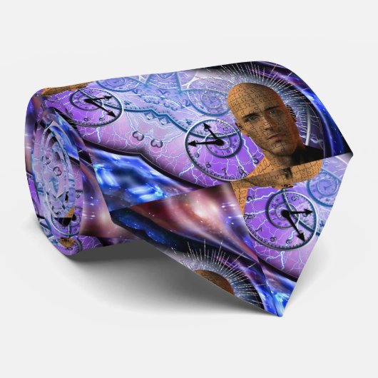 puzzel van de tijd stropdas (Opgerold)