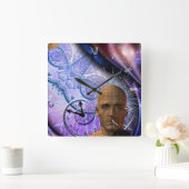 puzzel van de tijd vierkante klok (Huis)