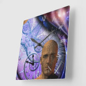 puzzel van de tijd vierkante klok (Hoek)