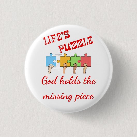 Puzzel van Geloof Button (Voorkant)