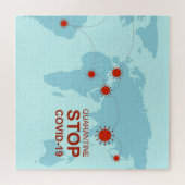 puzzel van het coronavirus (Horizontaal)