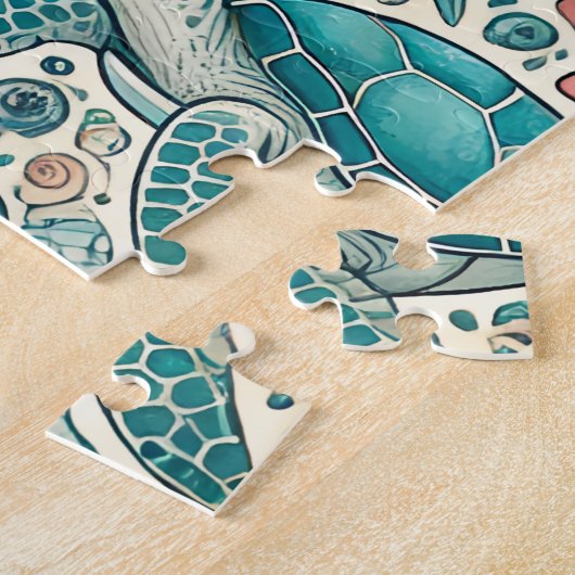 puzzel van het mariene leven legpuzzel (Zijkant)