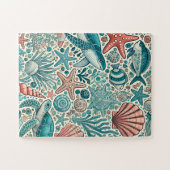 puzzel van het mariene leven legpuzzel (Horizontaal)